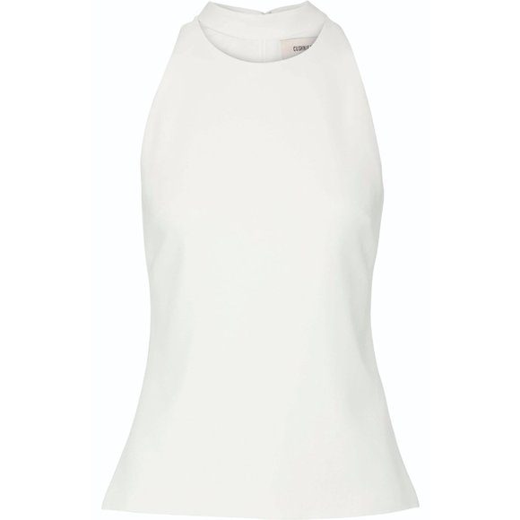 Cushnie and Ochs Ivory Crepe "Choker" top, size 8 (fits 6/8) ** AS IS ** - Picture 3 of 14